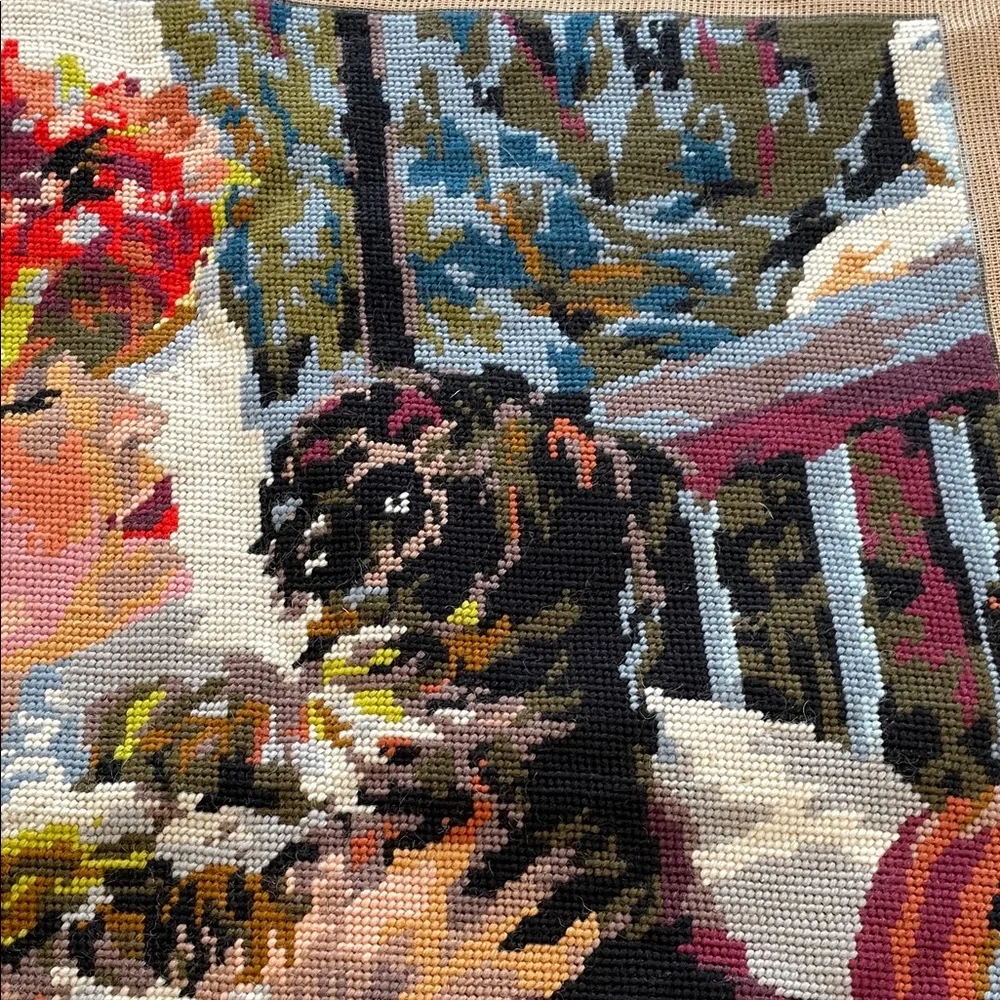 RARE FIND                                     Vintage Tapestry After Renoir 1880 - Picture 4 of 6